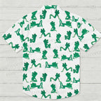 Green Frogs Printed Hawaiian Shirt
