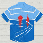 Red Sails Printed Hawaiian Shirt