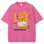 Unisex You Must Accept The Duck Printed Washed Tee