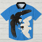 Vintage Ukiyo-e Owls Hawaiian Shirt