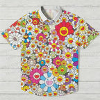 Murakami Takashi Flowers Hawaiian Shirt
