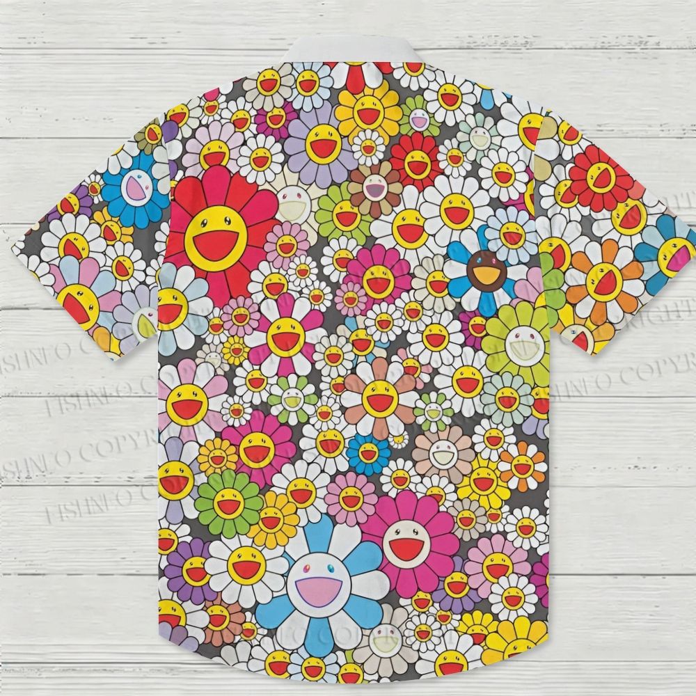 Murakami Takashi Flowers Hawaiian Shirt