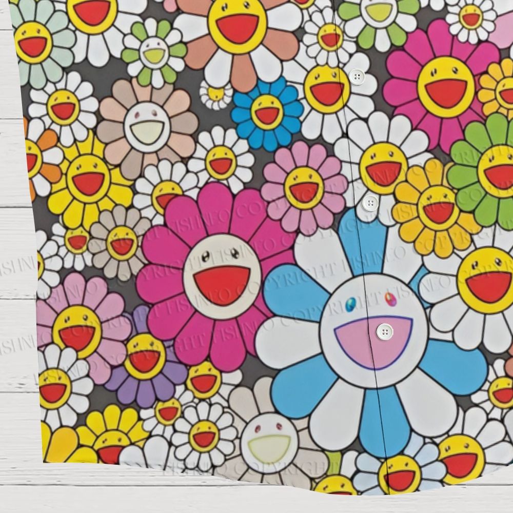 Murakami Takashi Flowers Hawaiian Shirt