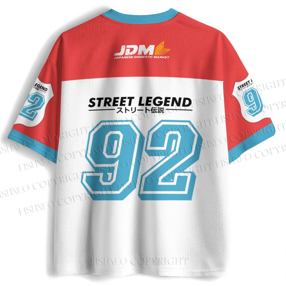 1990s JDM Anime Printed Jersey Shirts