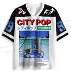 City Pop Music Printed Jersey Shirts