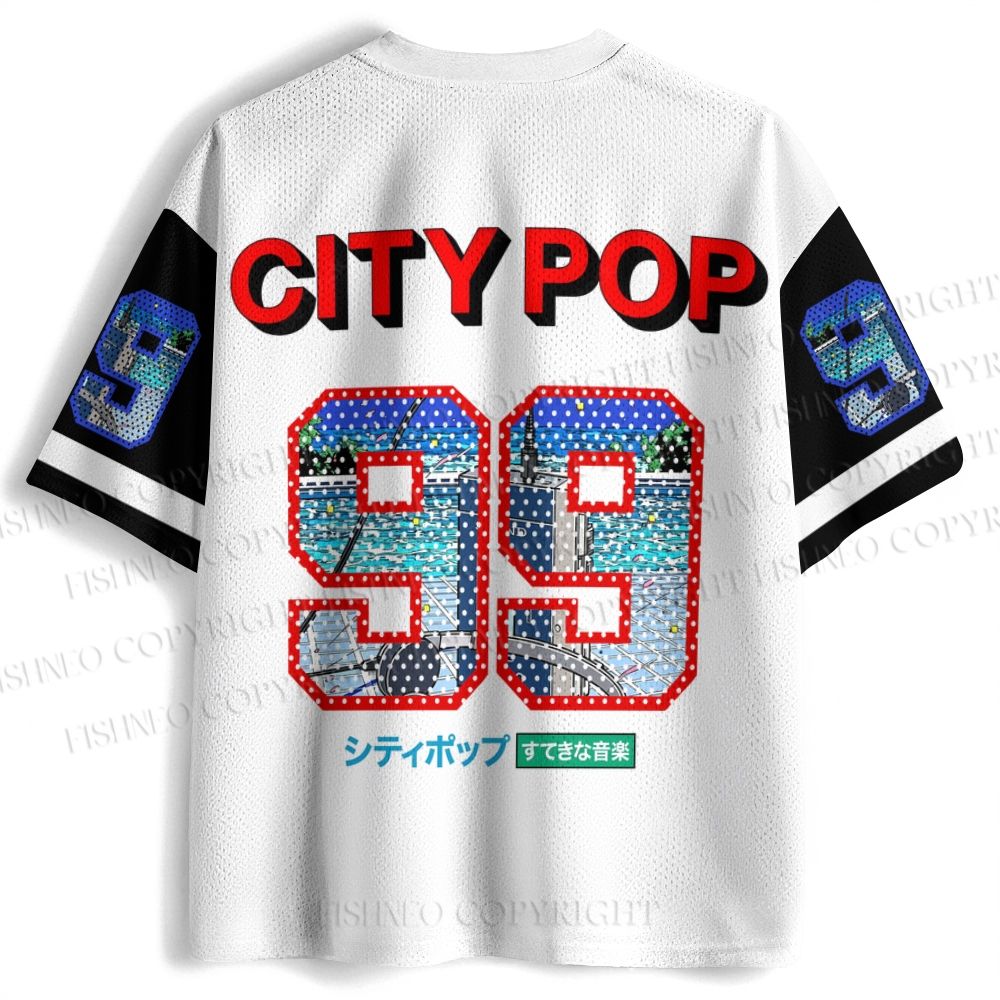 City Pop Music Printed Jersey Shirts