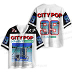 City Pop Music Printed Jersey Shirts