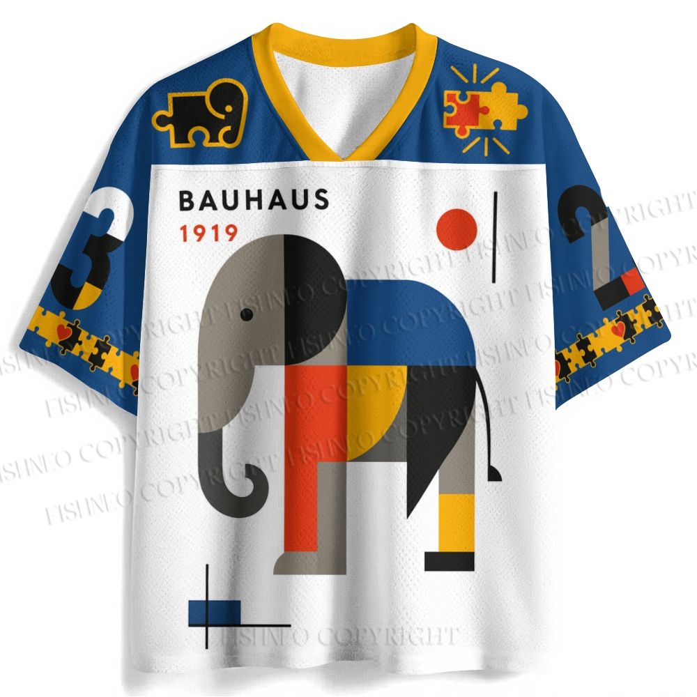 Bauhaus Elephant Printed Jersey Shirts