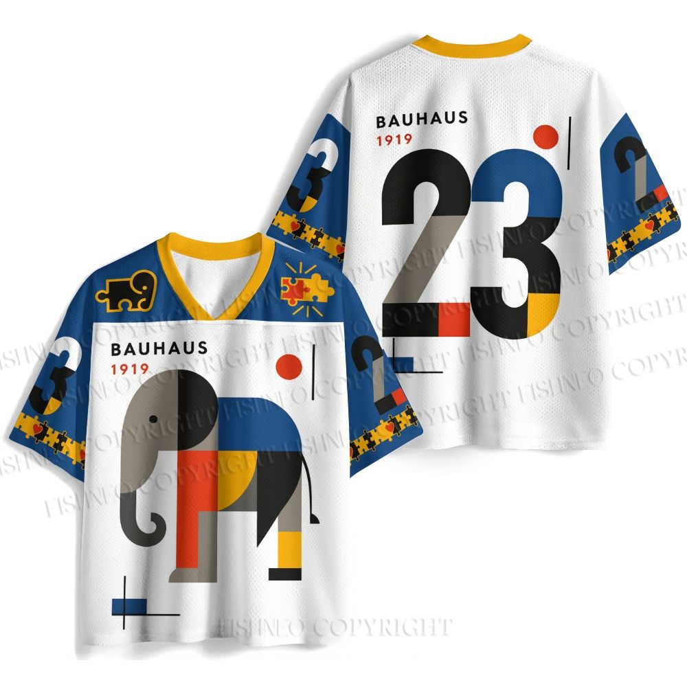 Bauhaus Elephant Printed Jersey Shirts