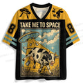UFO Take the Cow to Space Jersey Shirts