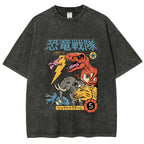 Dino Sentai  Vintage Wash Japanese Design T-Shirt