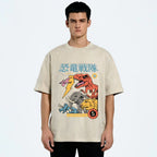 Dino Sentai  Vintage Wash Japanese Design T-Shirt