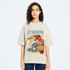 Dino Sentai  Vintage Wash Japanese Design T-Shirt