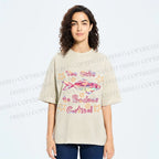 Unisex No Cortisol Cute Fish Printed Washed Tee