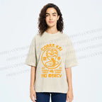 Unisex Retro Karate Snake Tee Printed Washed Tee