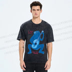 Unisex I Will Play You Will Dance Frog Printed Washed Tee