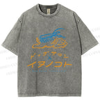 Unisex Dog Salon Inunoceto Line Art Printed Washed Tee