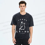 Unisex Hari Nezumi Chestnut Hedgehog Printed Washed Tee