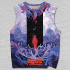 Unisex Dreamlike Space Melancholy Printed Tank Top