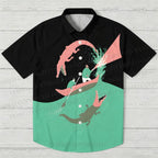 Bravely Fighting Crocodiles Hawaiian Shirt