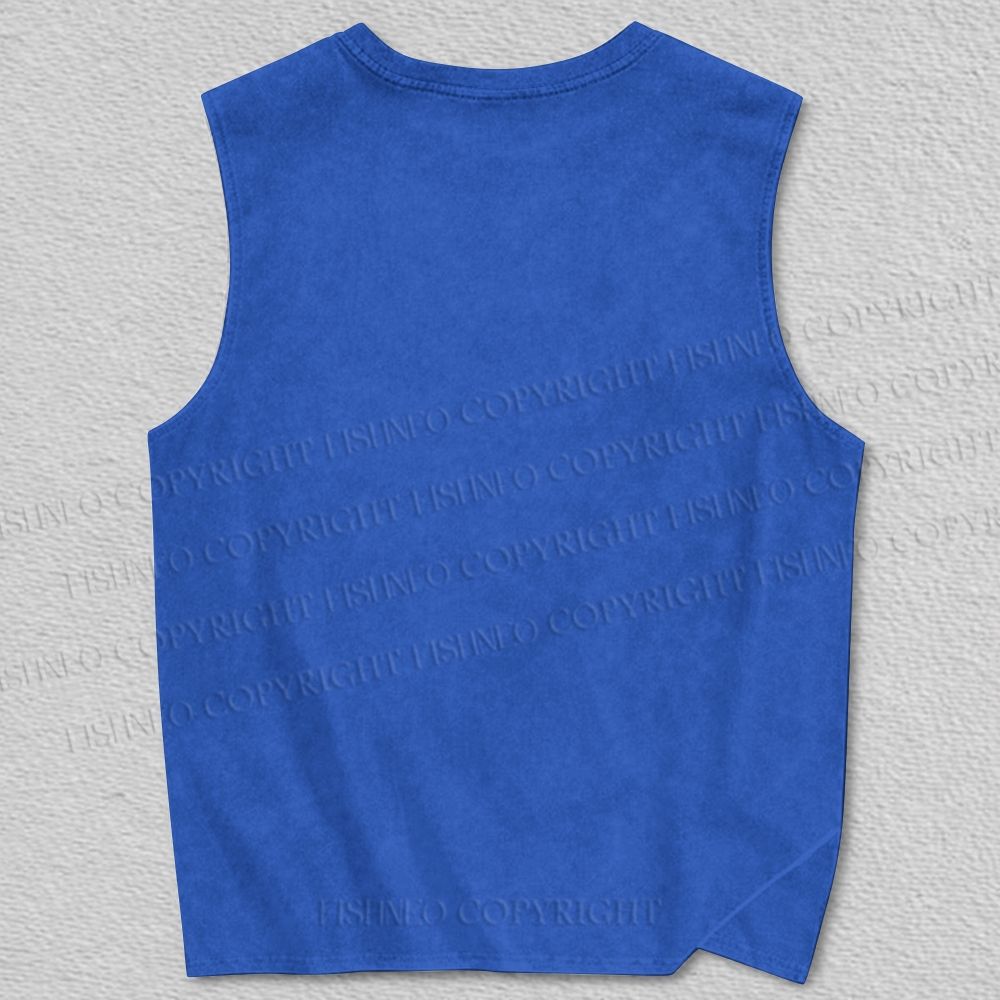 Unisex Silent Blade Meditation Printed Tank Top