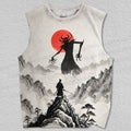 Unisex Face Demons Alone On Peaks Printed Tank Top