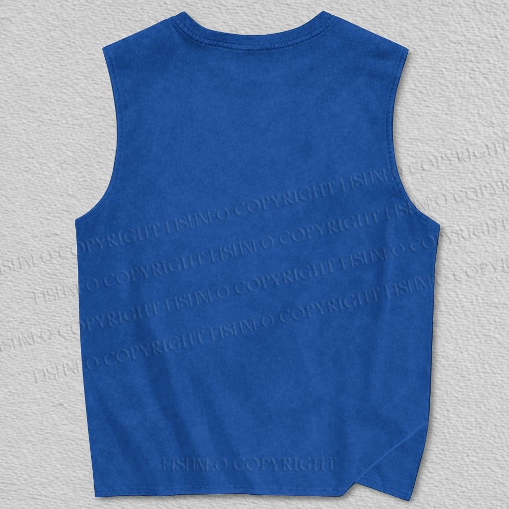 Unisex Oni Mask & Silent Honor Printed Tank Top