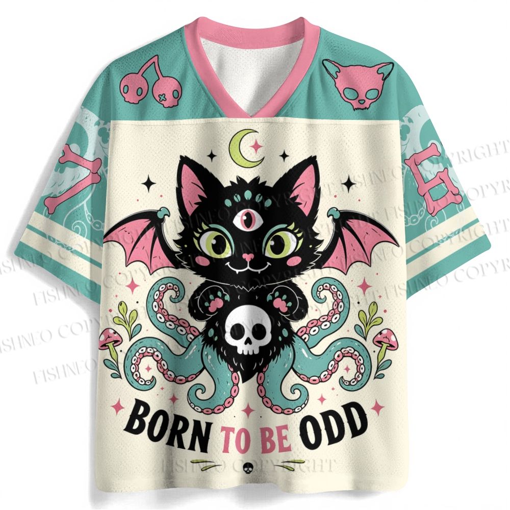 Born To Be ODD Octopus Cat Jersey Shirts