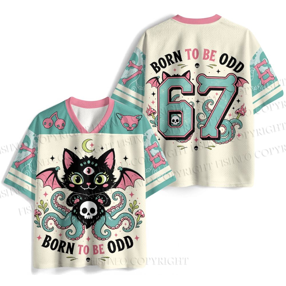 Born To Be ODD Octopus Cat Jersey Shirts