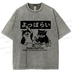 Unisex Drunk Nights With My Pal Printed Washed Tee