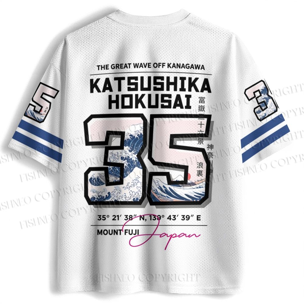 The Great Wave Off Kanagawa Jersey Shirts