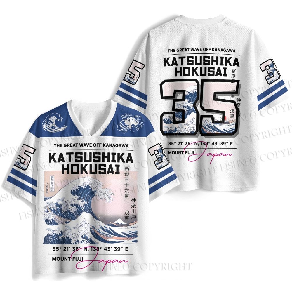 The Great Wave Off Kanagawa Jersey Shirts