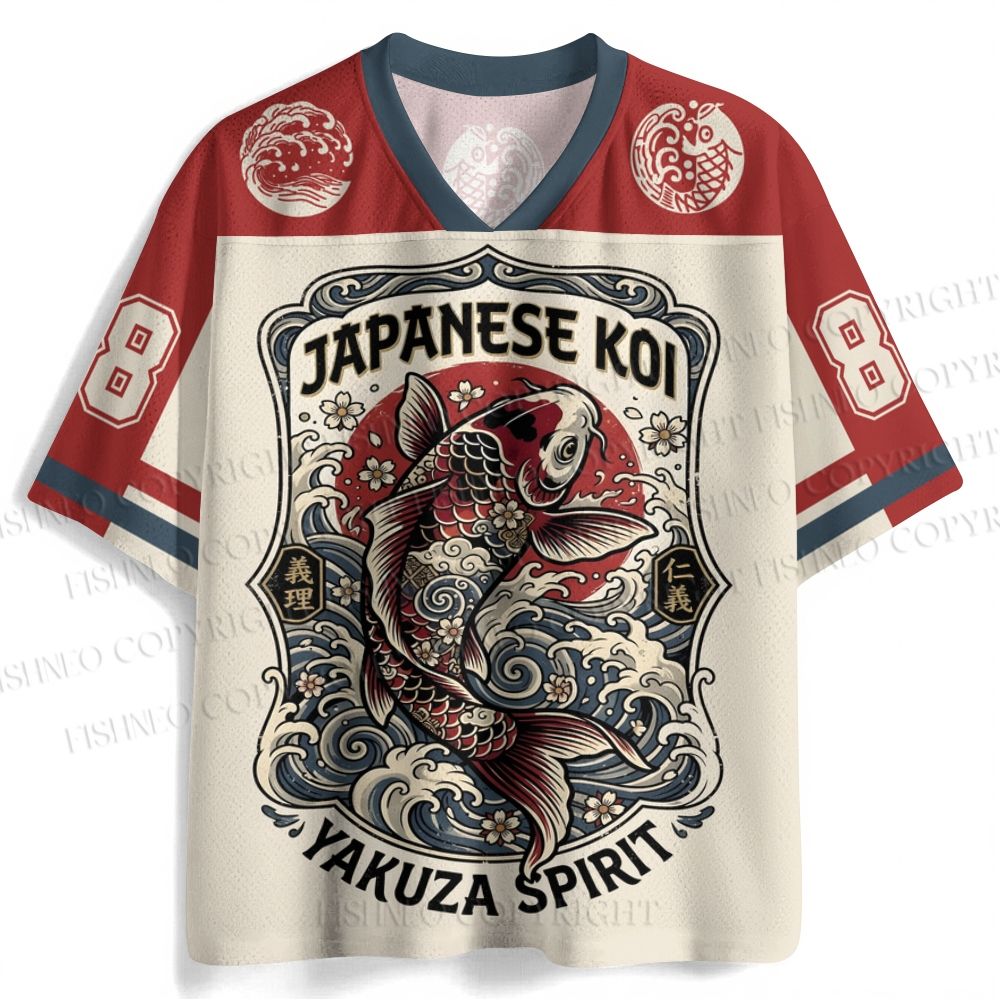Japanese Koi Ukiyo-e Jersey Shirts