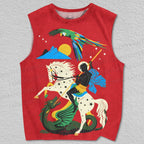 Unisex Fine Art Rio By Night Printed Tank Top