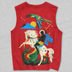 Unisex Fine Art Rio By Night Printed Tank Top