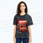 Unisex Speed Demon Printed Washed Tee
