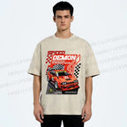 Unisex Speed Demon Printed Washed Tee