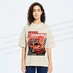 Unisex Speed Demon Printed Washed Tee