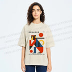 Unisex Bauhaus Monkey Printed Washed Tee