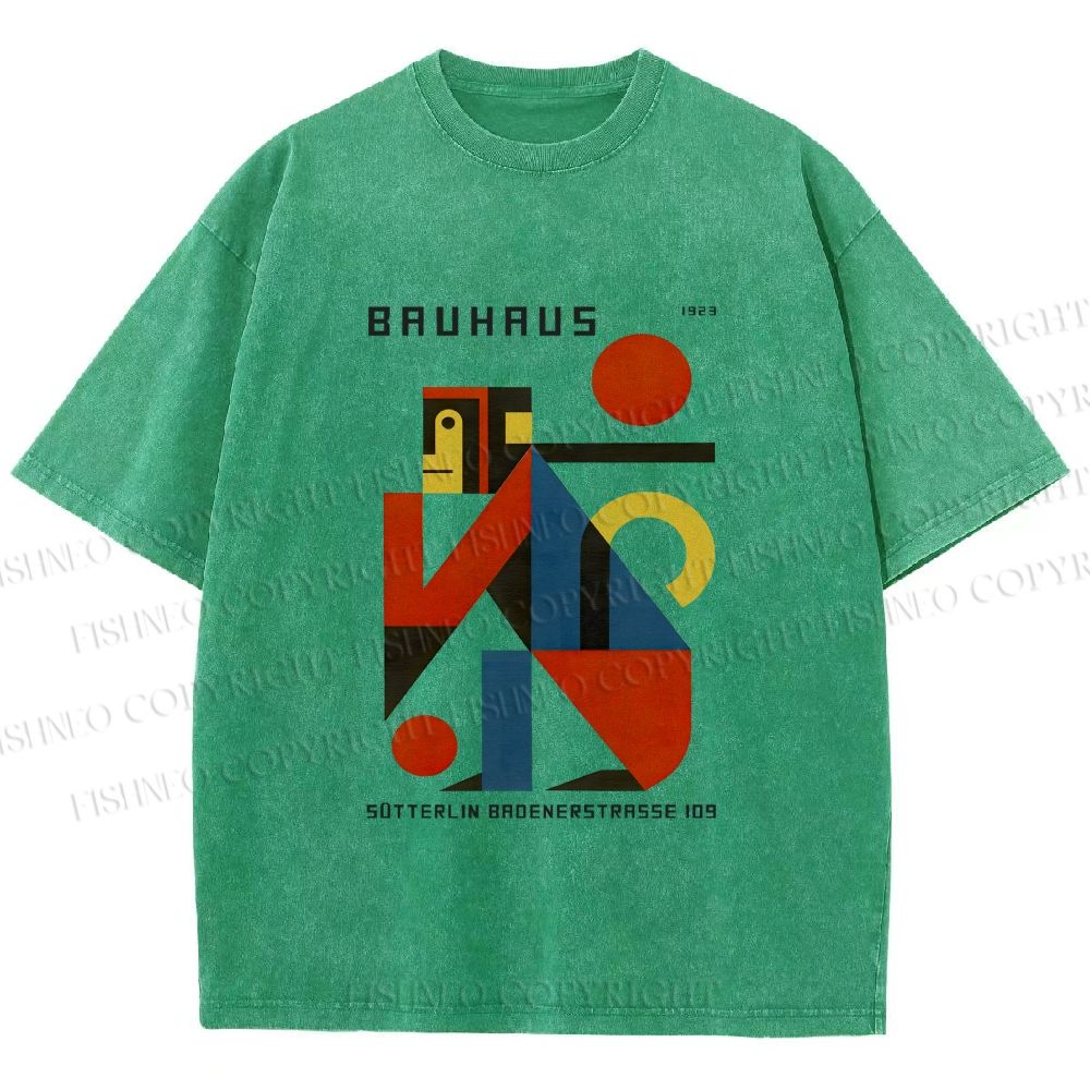 Unisex Bauhaus Monkey Printed Washed Tee
