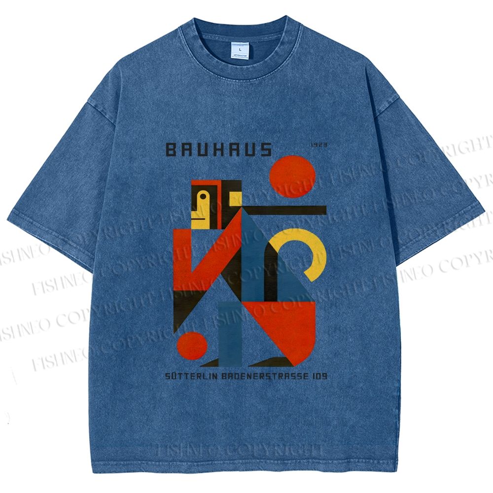 Unisex Bauhaus Monkey Printed Washed Tee