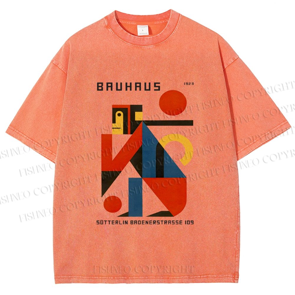 Unisex Bauhaus Monkey Printed Washed Tee