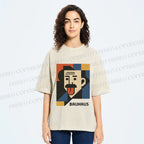 Unisex Bauhasu Einstein Printed Washed Tee