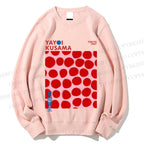 Unisex Yayoi Kusama Red Dots Printed Sweatshirt