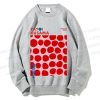 Unisex Yayoi Kusama Red Dots Printed Sweatshirt