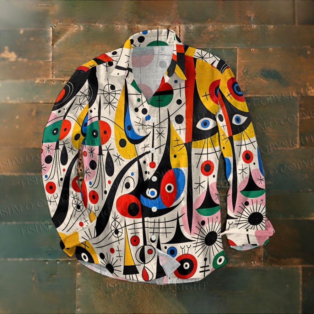 Joan Miró Style Art Printed Shirt