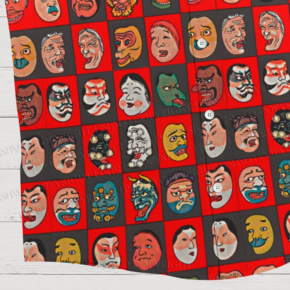 Shinban Men Zukushi Hawaiian Shirt