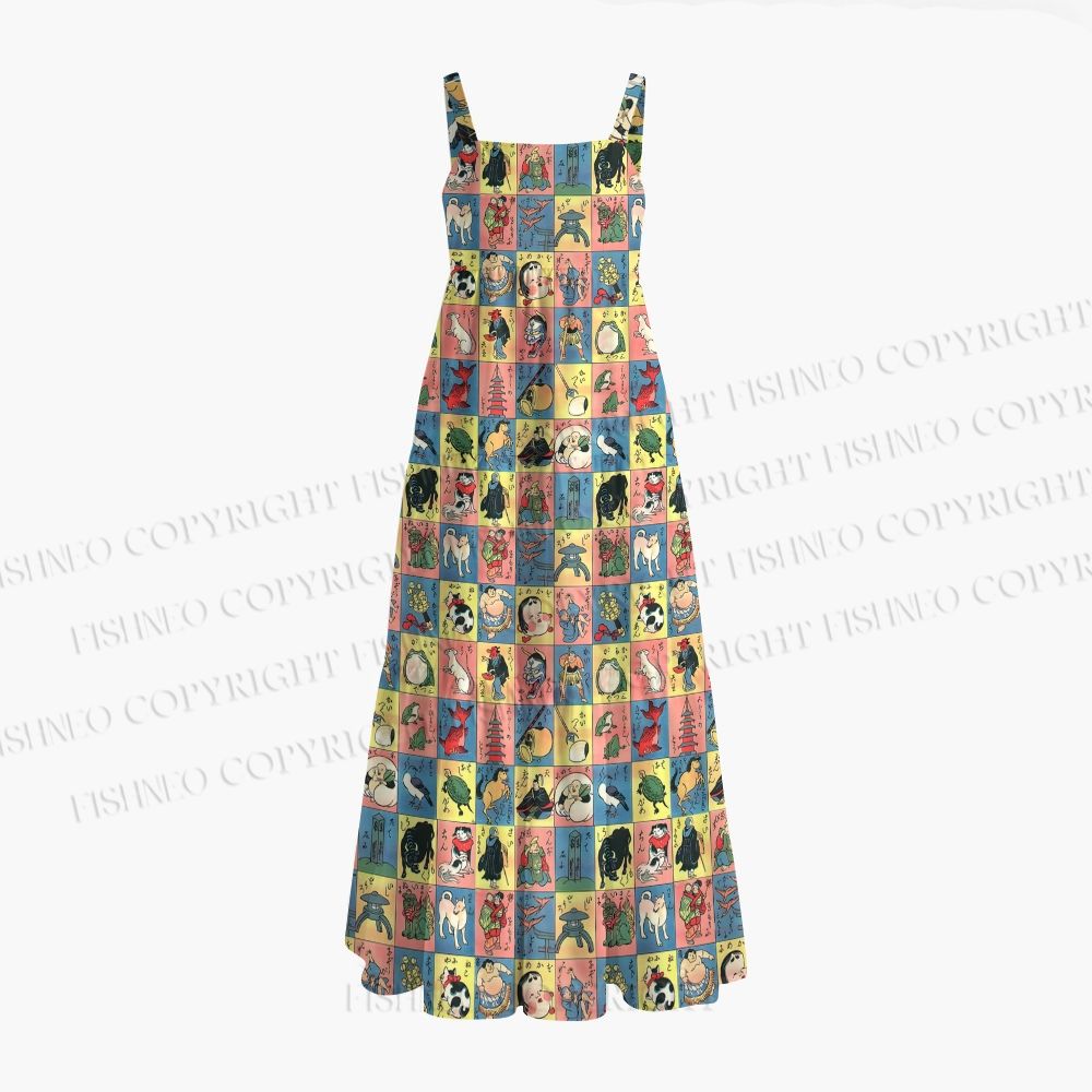 Shinpan Tenarai-zukushi Maxi Dresses