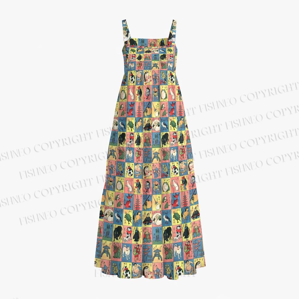 Shinpan Tenarai-zukushi Maxi Dresses