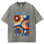 Unisex Ramen Printed Washed Tee